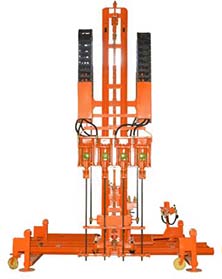 dimensional drill rig for marble stone quarrying