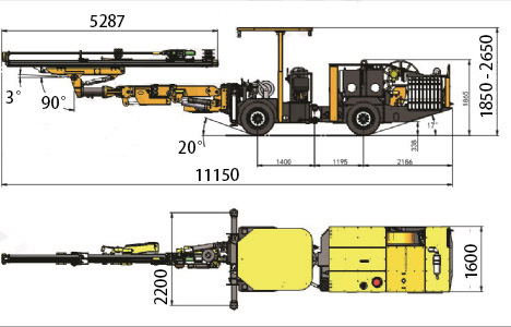 extremely productive and reliable mining development drilling rigs